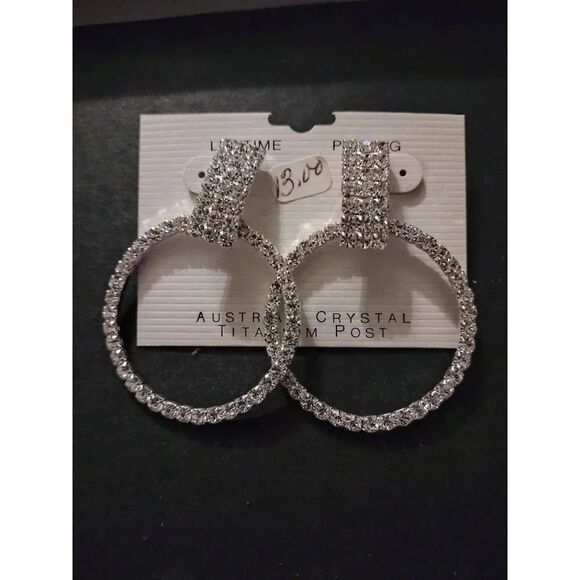 Austrian Crystal Earrings with Titanium Post - Picture 3 of 4